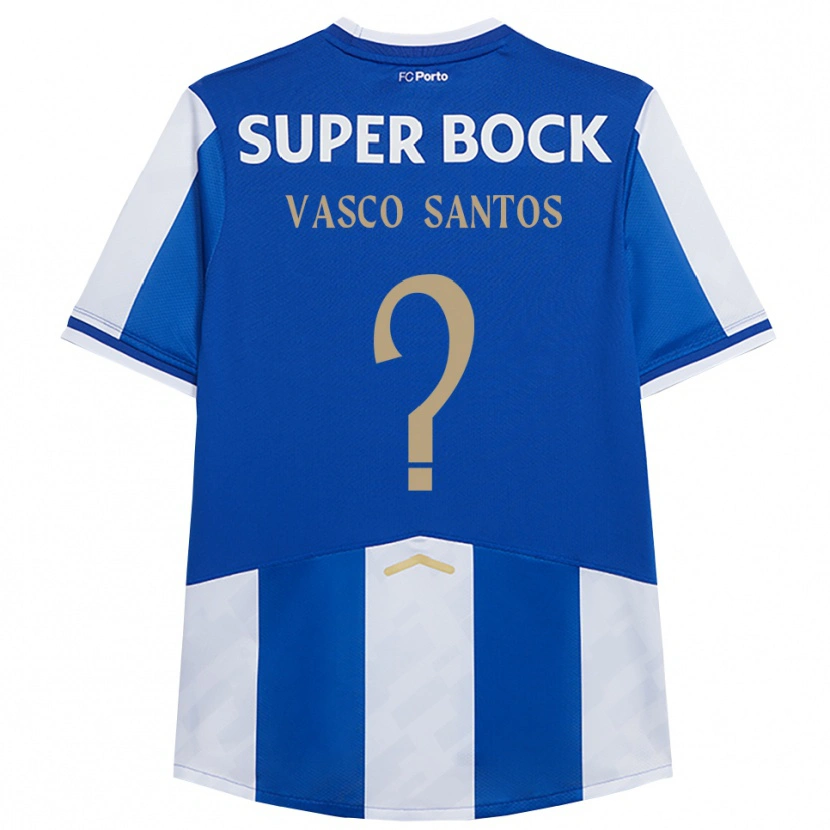 Danxen Dames Vasco Santos #0 Blauw Wit Thuisshirt Thuistenue 2025/26 T-Shirt