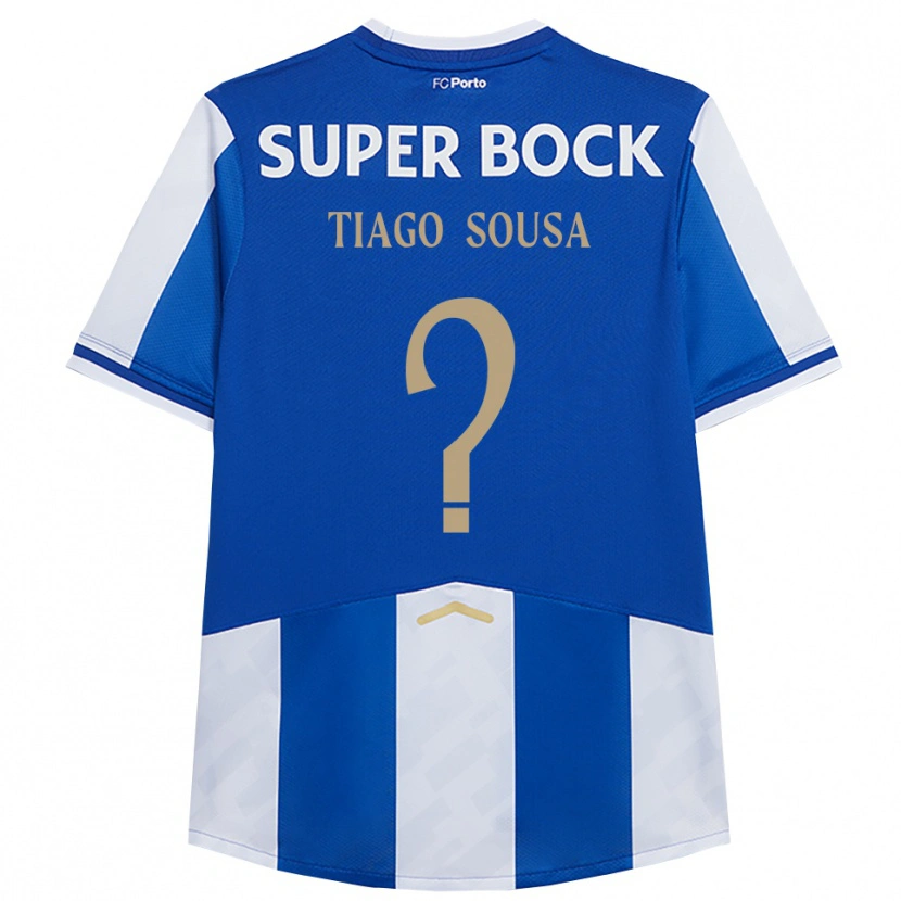 Danxen Dames Tiago Sousa #0 Blauw Wit Thuisshirt Thuistenue 2025/26 T-Shirt
