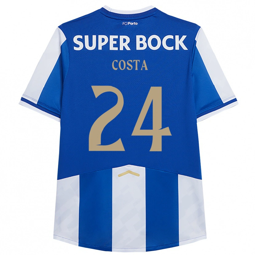 Danxen Dames João Costa #24 Blauw Wit Thuisshirt Thuistenue 2025/26 T-Shirt