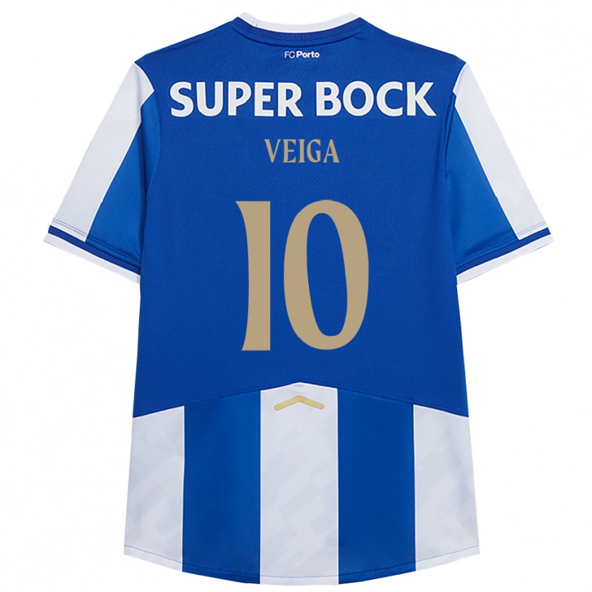 Danxen Dames Gabri Veiga #10 Blauw Wit Thuisshirt Thuistenue 2025/26 T-Shirt