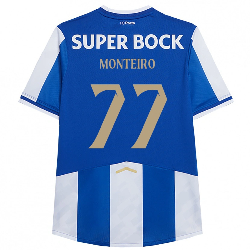 Danxen Dames Rui Monteiro #77 Blauw Wit Thuisshirt Thuistenue 2025/26 T-Shirt
