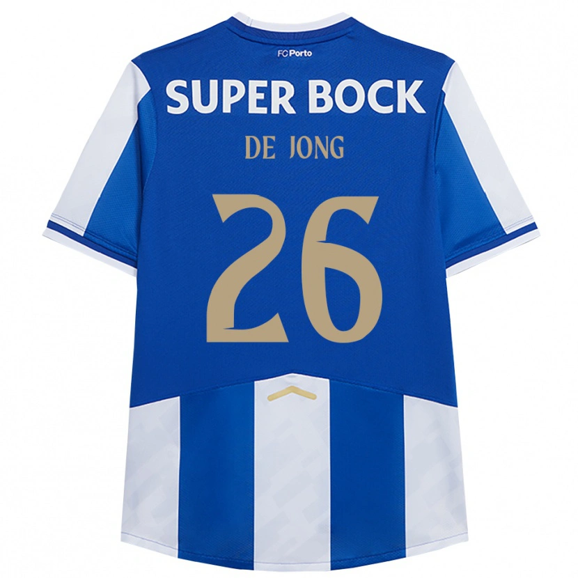 Danxen Dames Luuk De Jong #26 Blauw Wit Thuisshirt Thuistenue 2025/26 T-Shirt