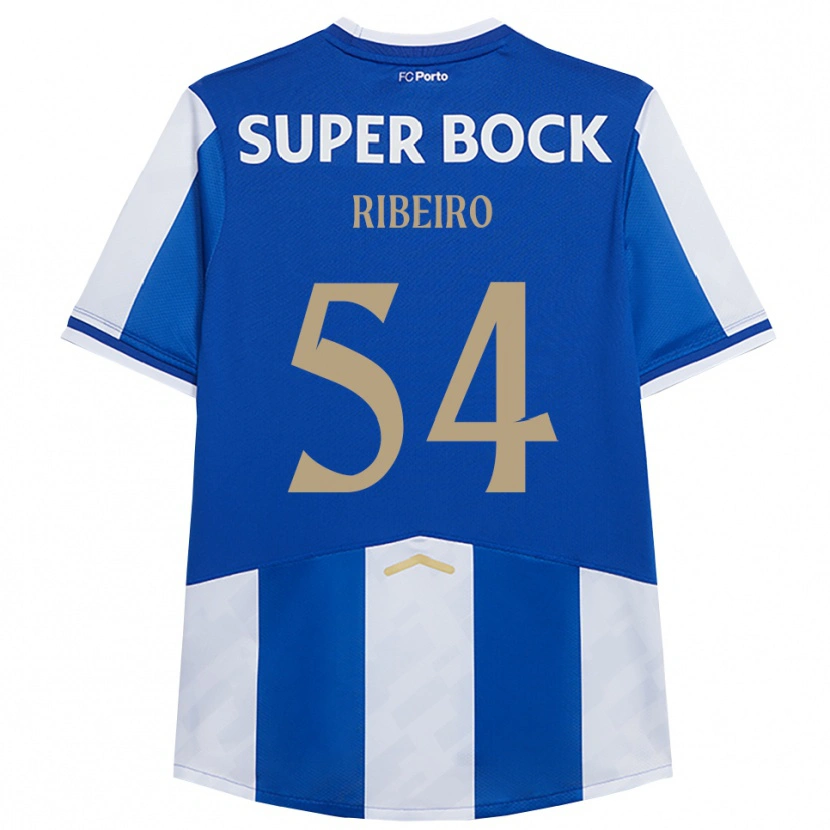 Danxen Dames António Ribeiro #54 Blauw Wit Thuisshirt Thuistenue 2025/26 T-Shirt