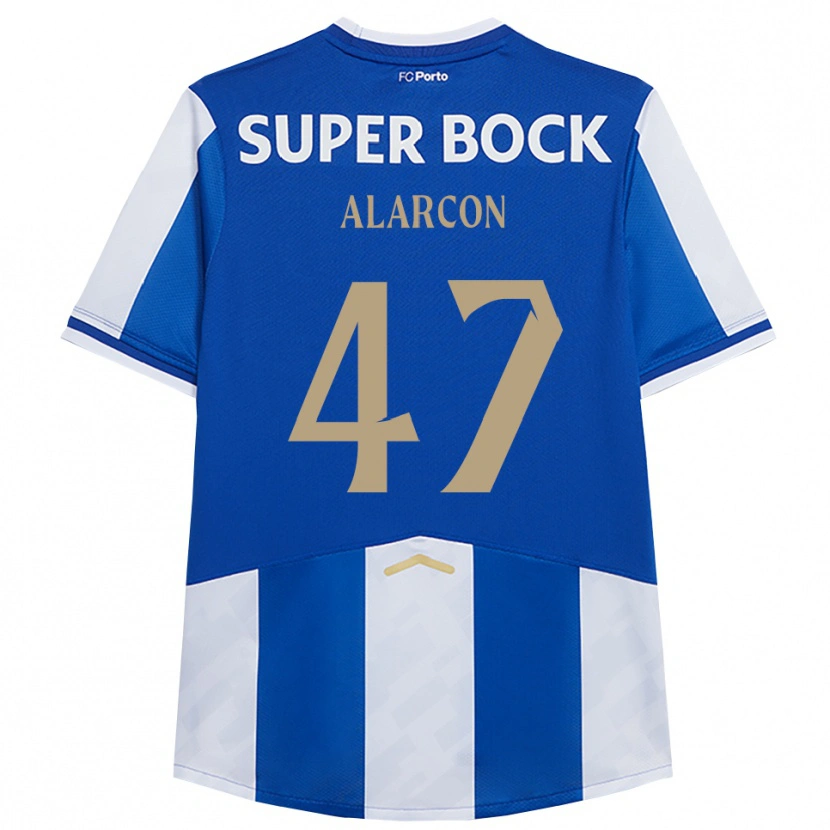 Danxen Dames Ángel Alarcón #47 Blauw Wit Thuisshirt Thuistenue 2025/26 T-Shirt