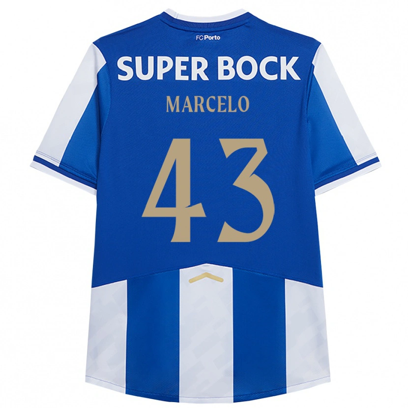 Danxen Dames Joao Marcelo #43 Blauw Wit Thuisshirt Thuistenue 2025/26 T-Shirt
