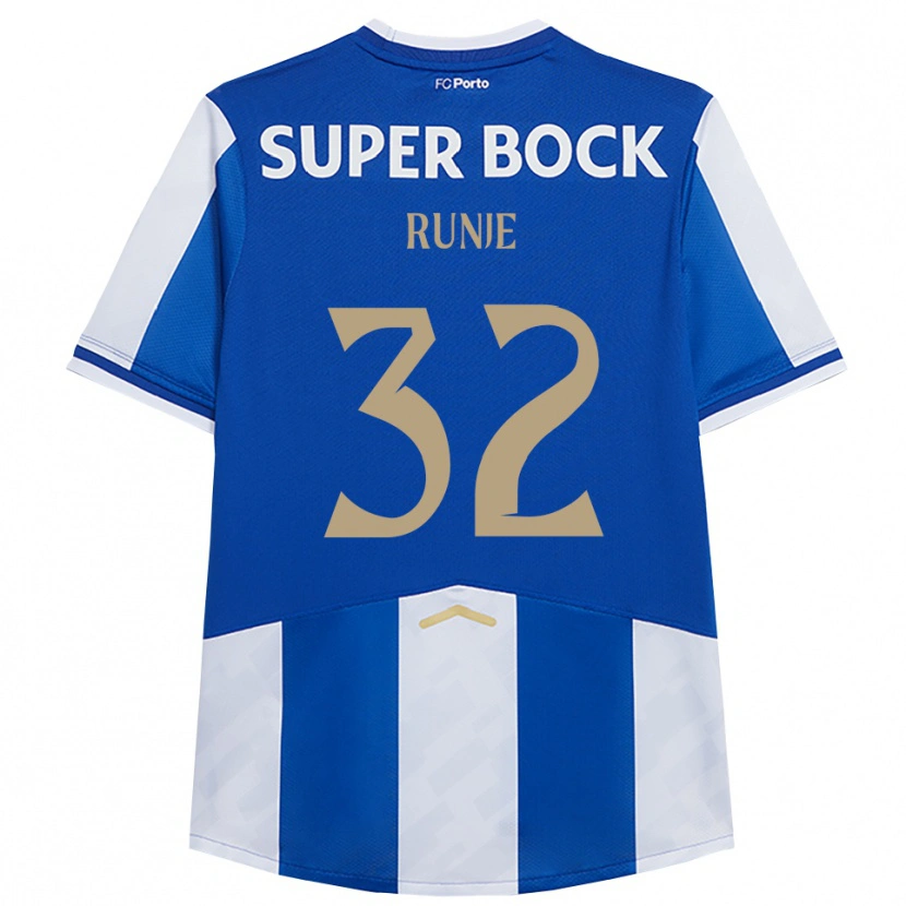 Danxen Dames Roko Runje #32 Blauw Wit Thuisshirt Thuistenue 2025/26 T-Shirt