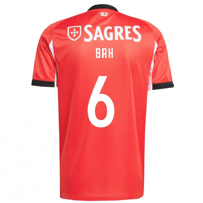 Danxen Dames Alexander Bah #6 Rood Wit Thuisshirt Thuistenue 2025/26 T-Shirt