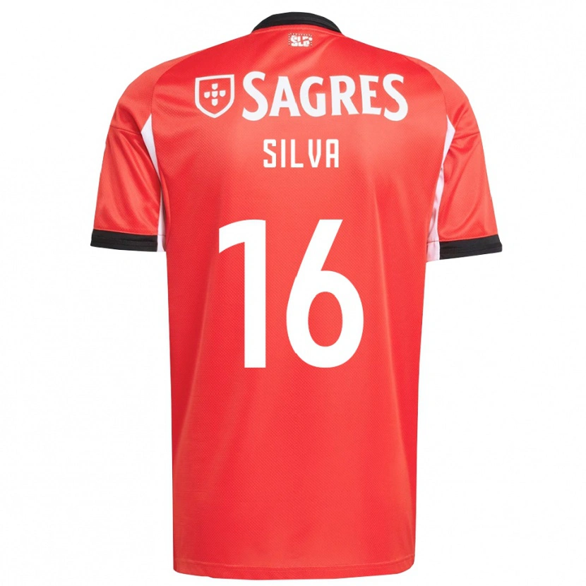Danxen Dames Manu Silva #16 Rood Wit Thuisshirt Thuistenue 2025/26 T-Shirt