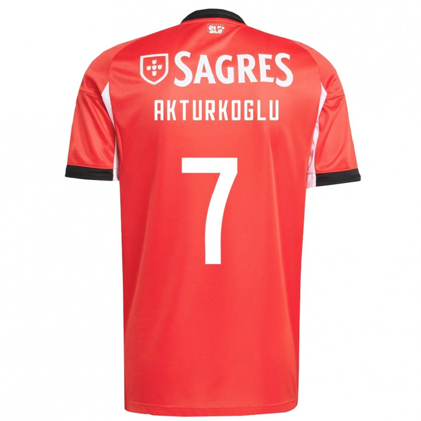 Danxen Dames Kerem Aktürkoğlu #7 Rood Wit Thuisshirt Thuistenue 2025/26 T-Shirt