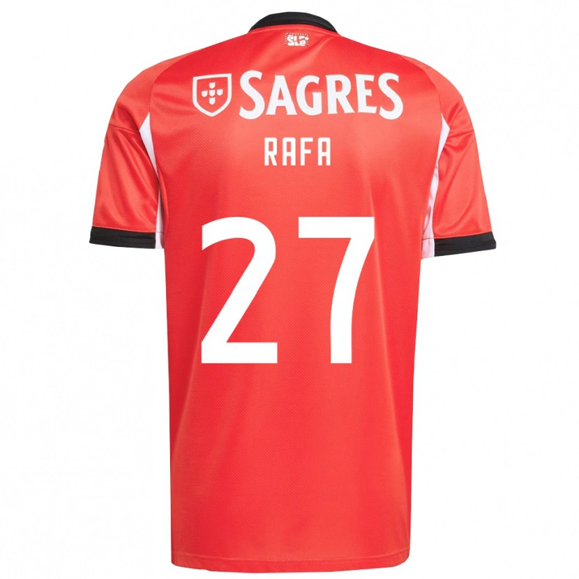 Danxen Dames Rafa Silva #27 Rood Wit Thuisshirt Thuistenue 2025/26 T-Shirt