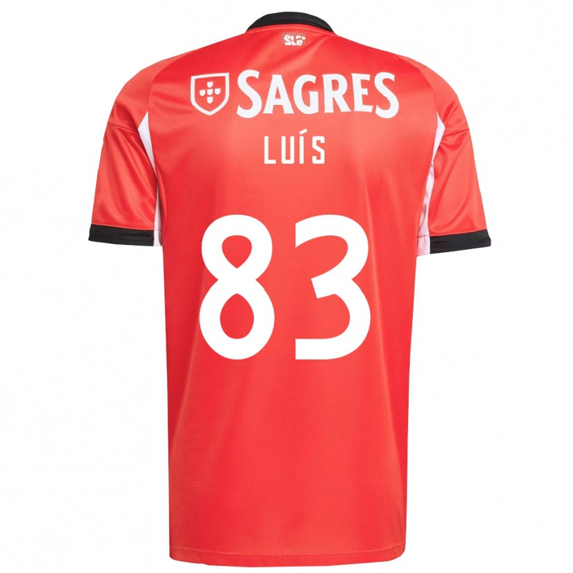Danxen Dames Rafael Luís #83 Rood Wit Thuisshirt Thuistenue 2025/26 T-Shirt