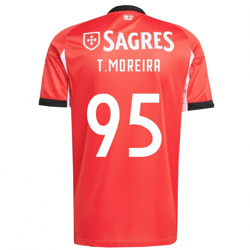 Danxen Dames Tomás Moreira #95 Rood Wit Thuisshirt Thuistenue 2025/26 T-Shirt