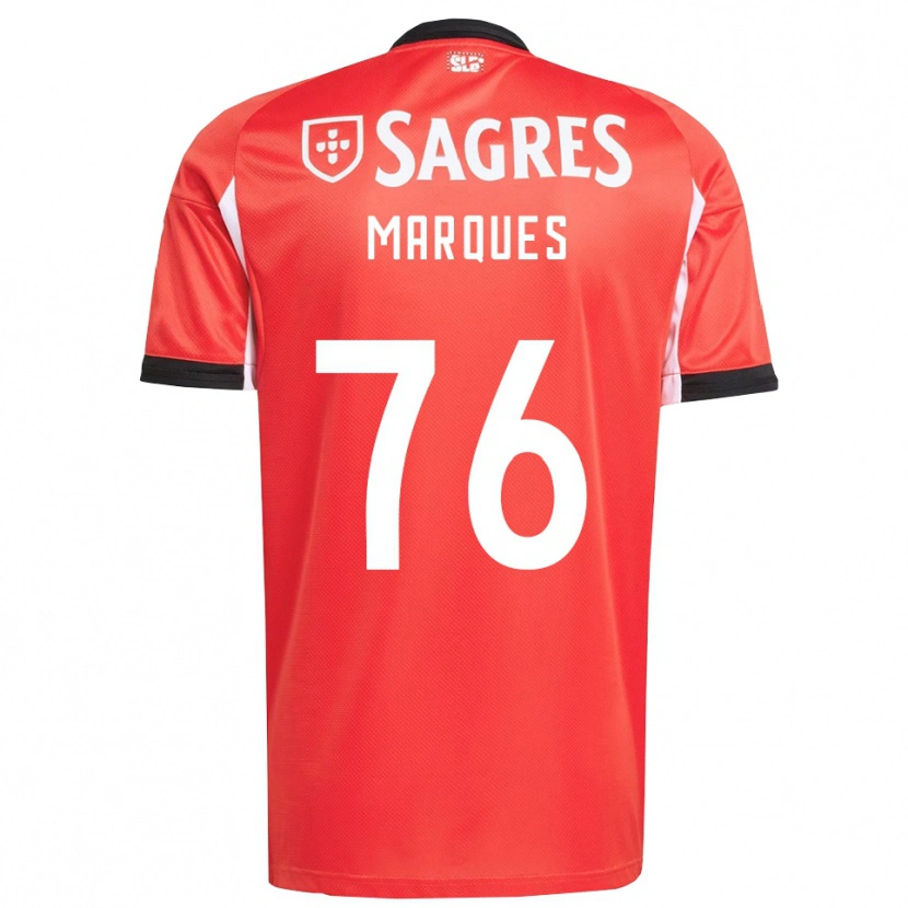 Danxen Dames Gustavo Marques #76 Rood Wit Thuisshirt Thuistenue 2025/26 T-Shirt