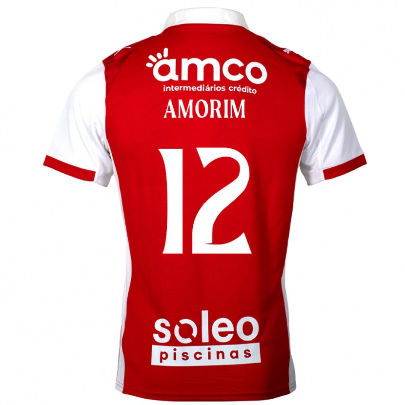 Danxen Dames Renato Amorim #12 Rood Wit Thuisshirt Thuistenue 2025/26 T-Shirt
