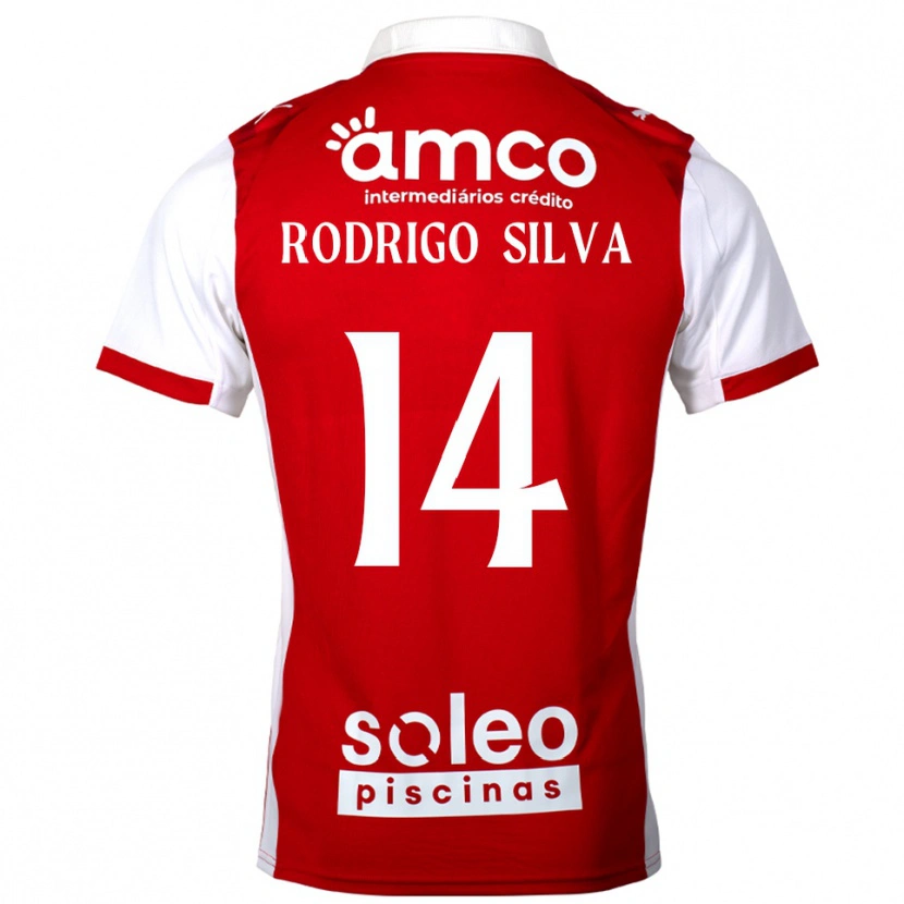 Danxen Dames Rodrigo Silva #14 Rood Wit Thuisshirt Thuistenue 2025/26 T-Shirt