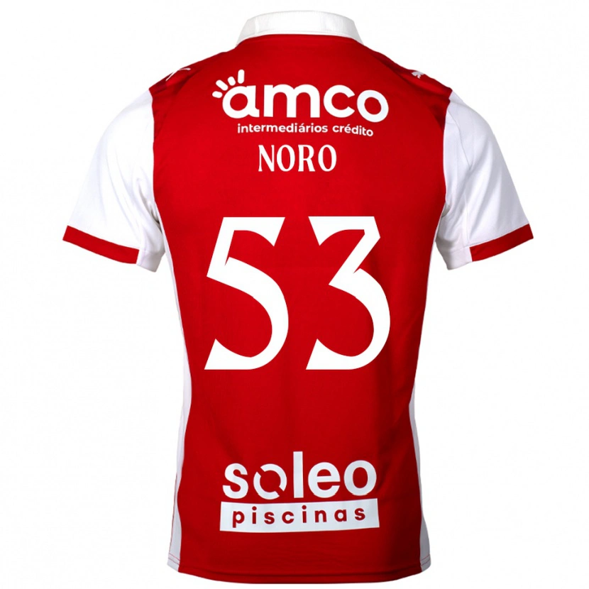 Danxen Dames Jonatás Noro #53 Rood Wit Thuisshirt Thuistenue 2025/26 T-Shirt