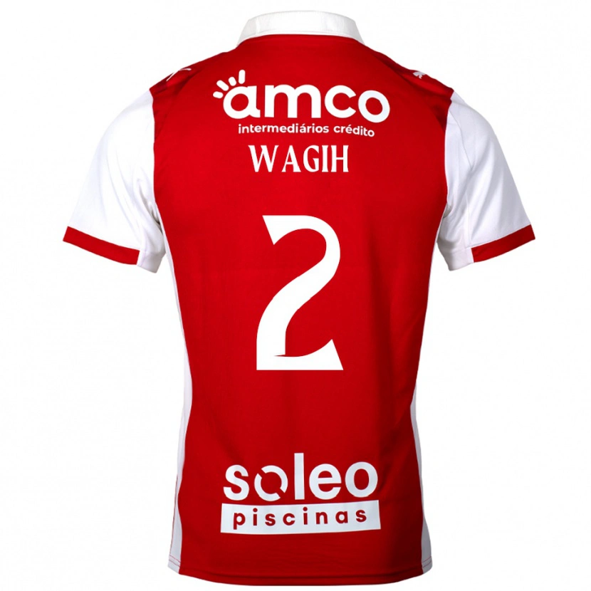 Danxen Dames Youssef Wagih #2 Rood Wit Thuisshirt Thuistenue 2025/26 T-Shirt