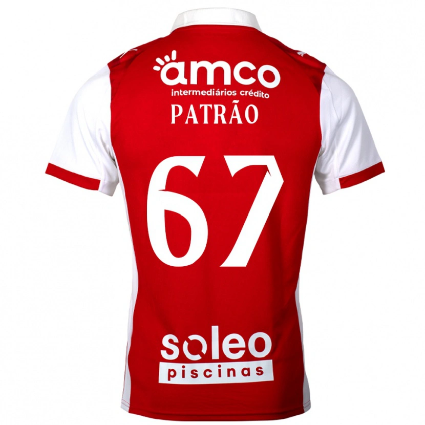 Danxen Dames Afonso Patrão #67 Rood Wit Thuisshirt Thuistenue 2025/26 T-Shirt