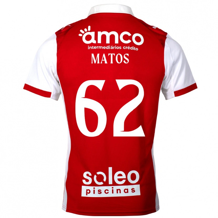 Danxen Dames Nuno Matos #62 Rood Wit Thuisshirt Thuistenue 2025/26 T-Shirt