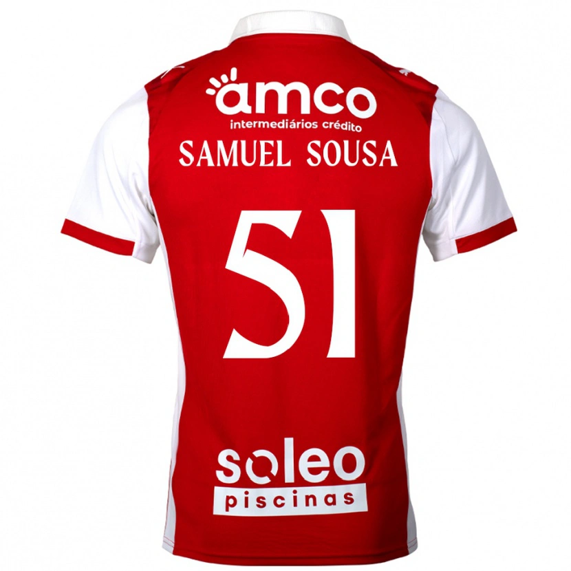 Danxen Dames Samu Sousa #51 Rood Wit Thuisshirt Thuistenue 2025/26 T-Shirt