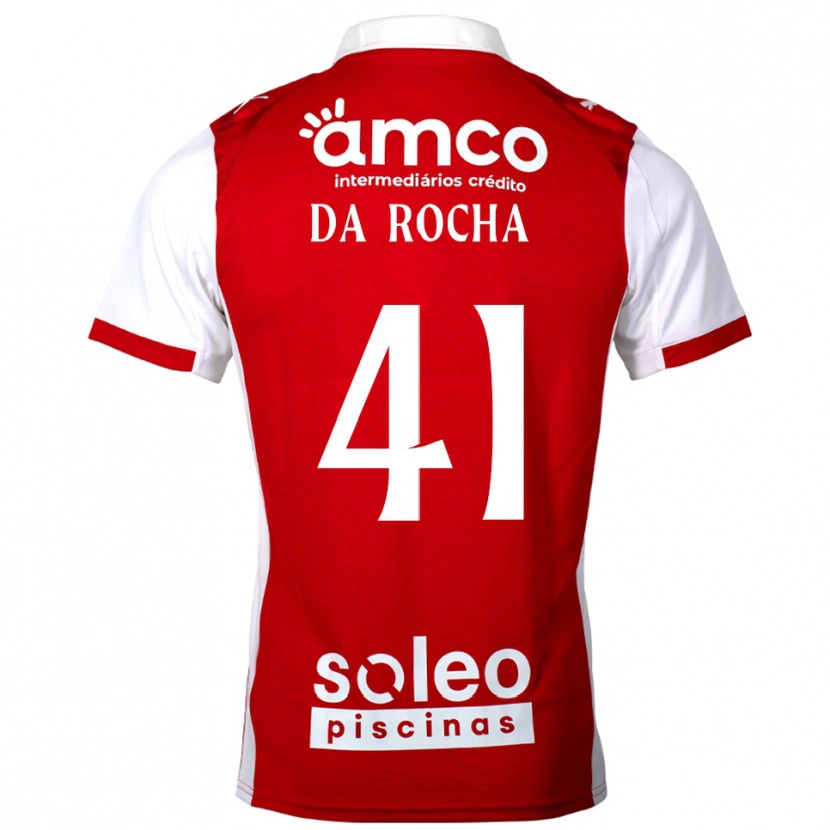 Danxen Dames Yanis Da Rocha #41 Rood Wit Thuisshirt Thuistenue 2025/26 T-Shirt