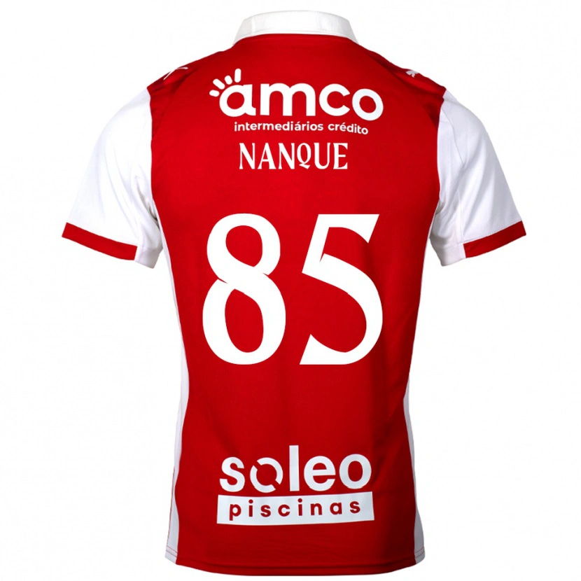 Danxen Dames Edgar Nanque #85 Rood Wit Thuisshirt Thuistenue 2025/26 T-Shirt