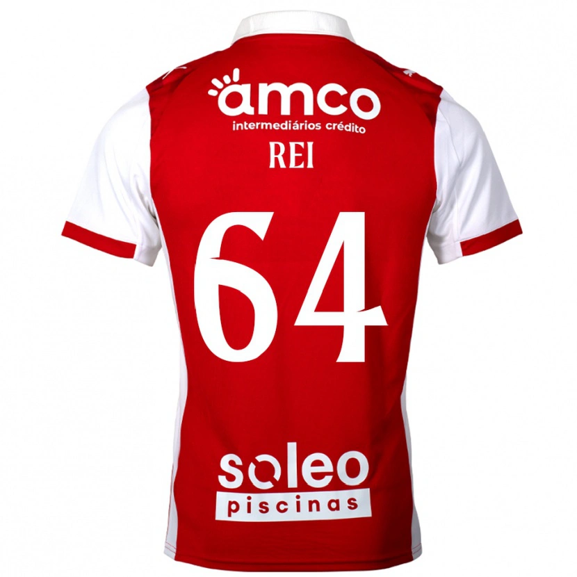 Danxen Dames Ricardo Rei #64 Rood Wit Thuisshirt Thuistenue 2025/26 T-Shirt