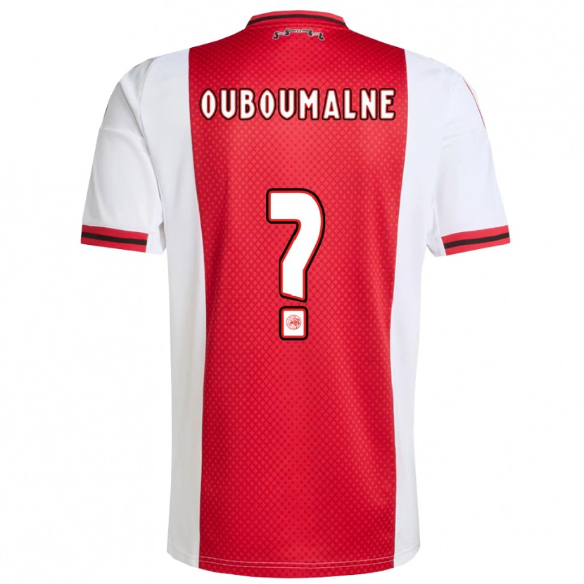 Danxen Dames Abdessalam Ouboumalne #0 Rood Wit Thuisshirt Thuistenue 2025/26 T-Shirt