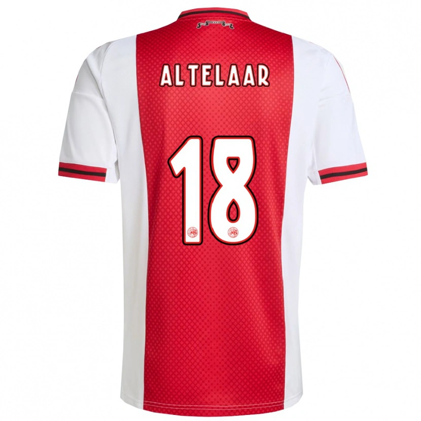 Danxen Dames Jamie Altelaar #18 Rood Wit Thuisshirt Thuistenue 2025/26 T-Shirt
