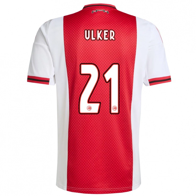 Danxen Dames Ufuk Ulker #21 Rood Wit Thuisshirt Thuistenue 2025/26 T-Shirt