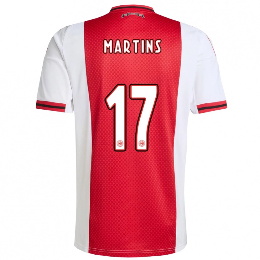 Danxen Dames Lilinho Martins #17 Rood Wit Thuisshirt Thuistenue 2025/26 T-Shirt