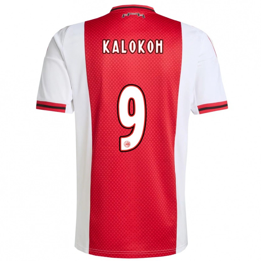Danxen Dames David Kalokoh #9 Rood Wit Thuisshirt Thuistenue 2025/26 T-Shirt