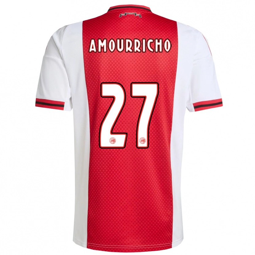 Danxen Dames Amourricho Van Axel Dongen #27 Rood Wit Thuisshirt Thuistenue 2025/26 T-Shirt