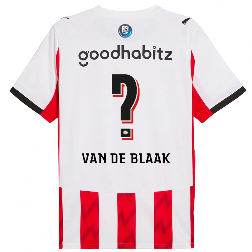 Danxen Dames Emmanuel Van De Blaak #0 Rood Wit Thuisshirt Thuistenue 2025/26 T-Shirt