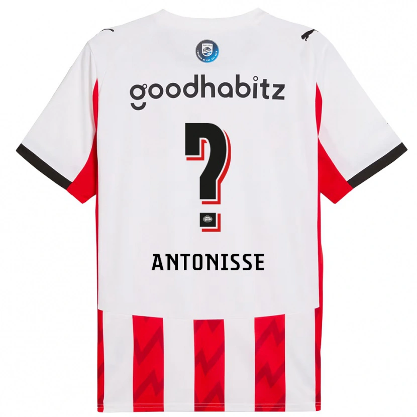 Danxen Dames Jeremy Antonisse #0 Rood Wit Thuisshirt Thuistenue 2025/26 T-Shirt