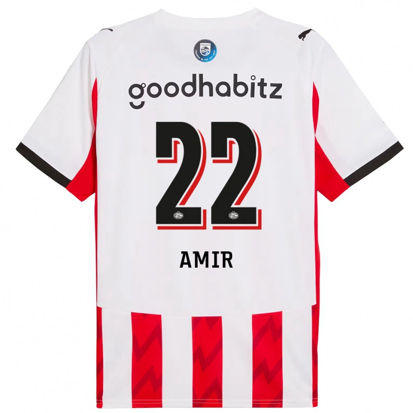 Danxen Dames Amir Al-Anany #22 Rood Wit Thuisshirt Thuistenue 2025/26 T-Shirt