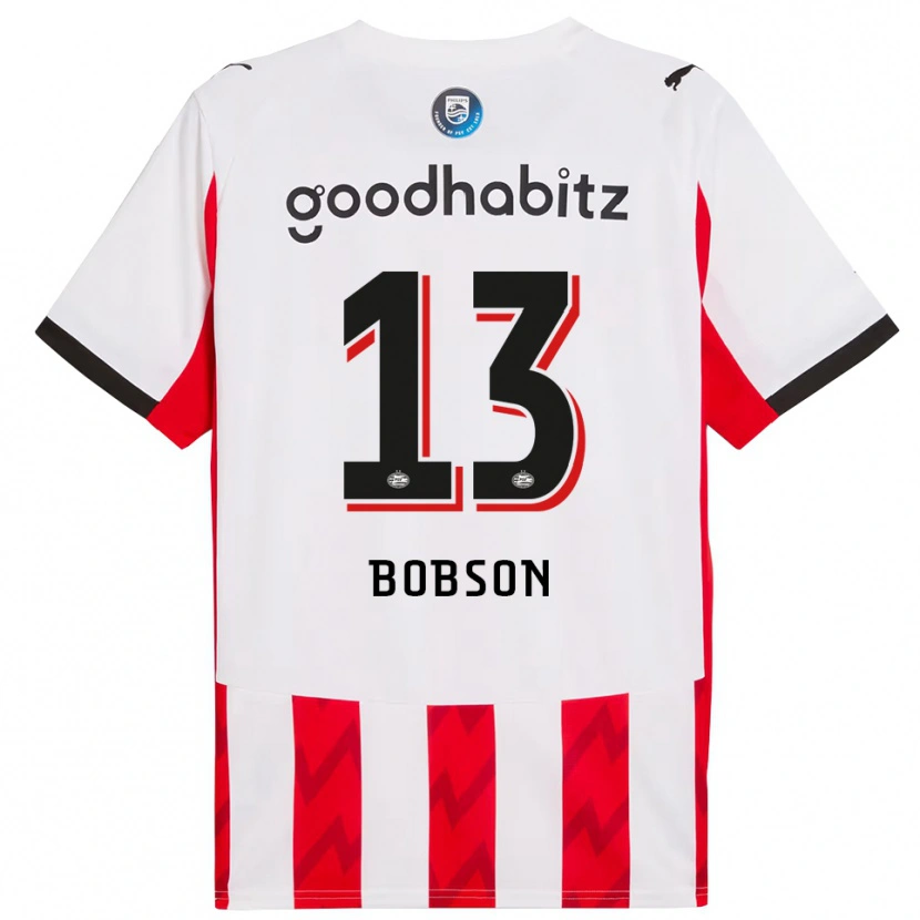 Danxen Dames Ersien Bobson #13 Rood Wit Thuisshirt Thuistenue 2025/26 T-Shirt
