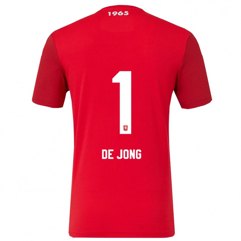 Danxen Dames Danielle De Jong #1 Rood Wit Thuisshirt Thuistenue 2025/26 T-Shirt