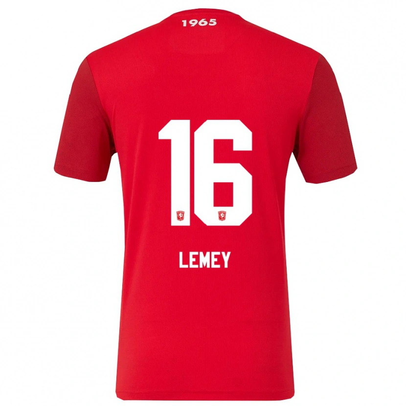 Danxen Dames Diede Lemey #16 Rood Wit Thuisshirt Thuistenue 2025/26 T-Shirt