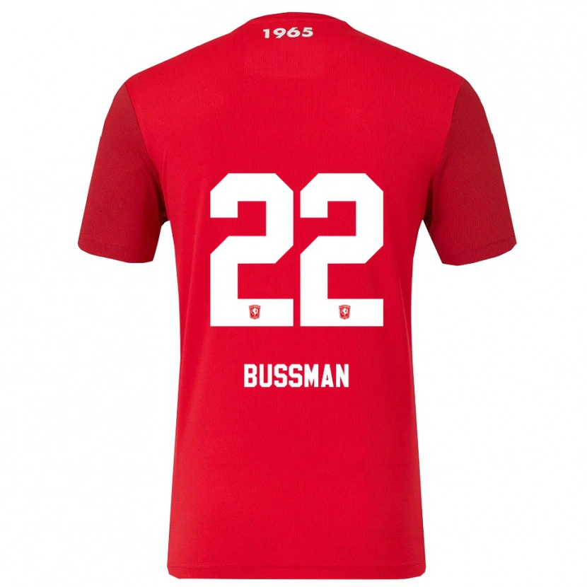 Danxen Dames Fiene Bussman #22 Rood Wit Thuisshirt Thuistenue 2025/26 T-Shirt
