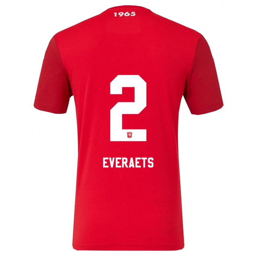 Danxen Dames Kim Everaets #2 Rood Wit Thuisshirt Thuistenue 2025/26 T-Shirt