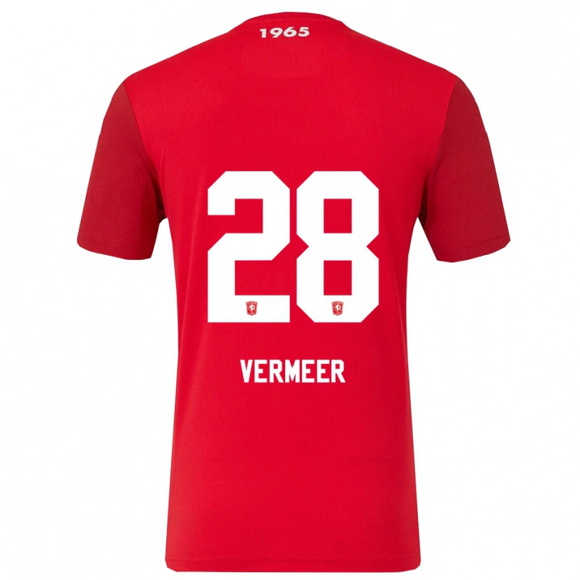 Danxen Dames Sofie Rianne Vermeer #28 Rood Wit Thuisshirt Thuistenue 2025/26 T-Shirt