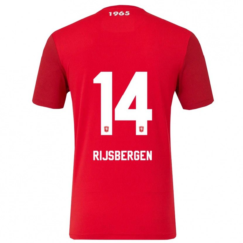 Danxen Dames Liz Rijsbergen #14 Rood Wit Thuisshirt Thuistenue 2025/26 T-Shirt