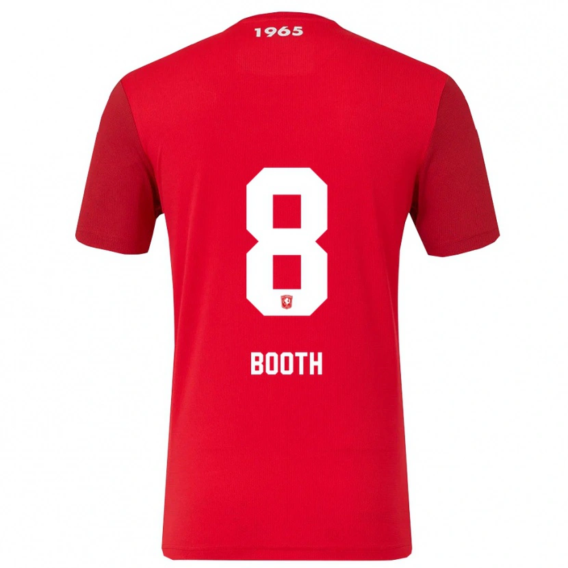 Danxen Dames Taylor Booth #8 Rood Wit Thuisshirt Thuistenue 2025/26 T-Shirt