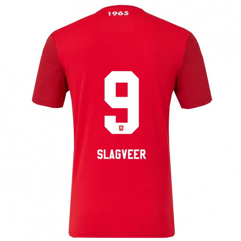 Danxen Dames Derrick Slagveer #9 Rood Wit Thuisshirt Thuistenue 2025/26 T-Shirt