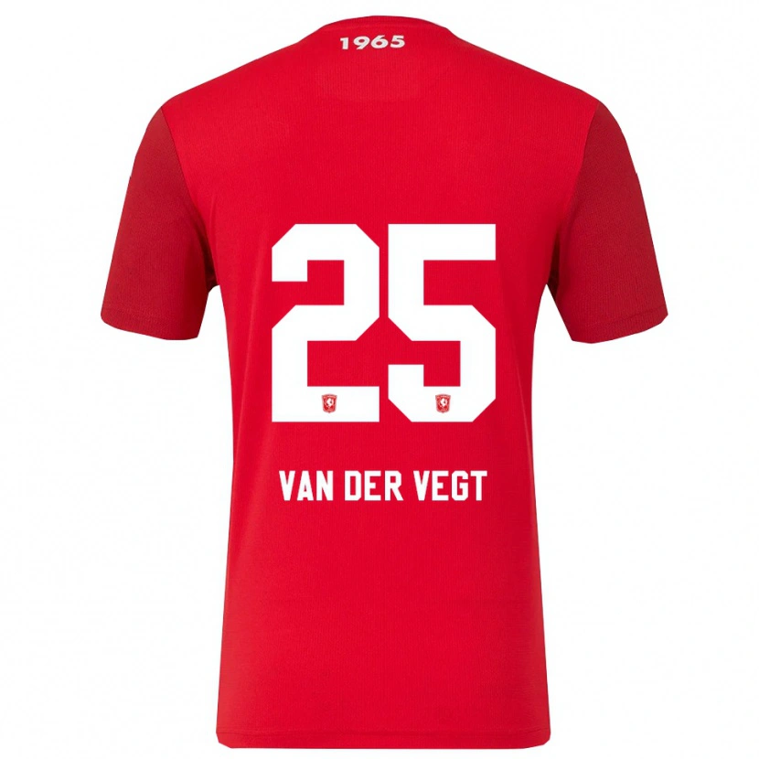 Danxen Dames Imre Van Der Vegt #25 Rood Wit Thuisshirt Thuistenue 2025/26 T-Shirt