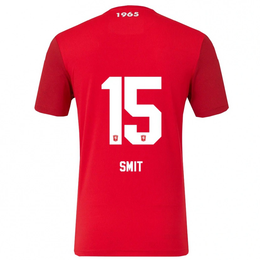 Danxen Dames Mauro Smit #15 Rood Wit Thuisshirt Thuistenue 2025/26 T-Shirt