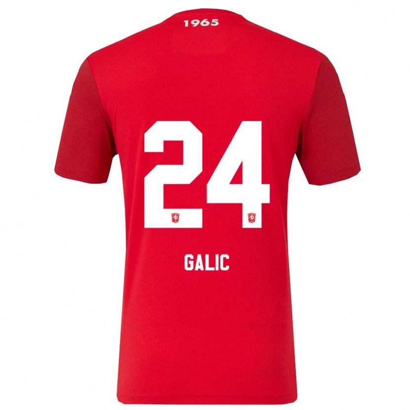 Danxen Dames Daniela Galic #24 Rood Wit Thuisshirt Thuistenue 2025/26 T-Shirt