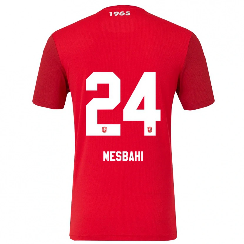 Danxen Dames Juliën Mesbahi #24 Rood Wit Thuisshirt Thuistenue 2025/26 T-Shirt