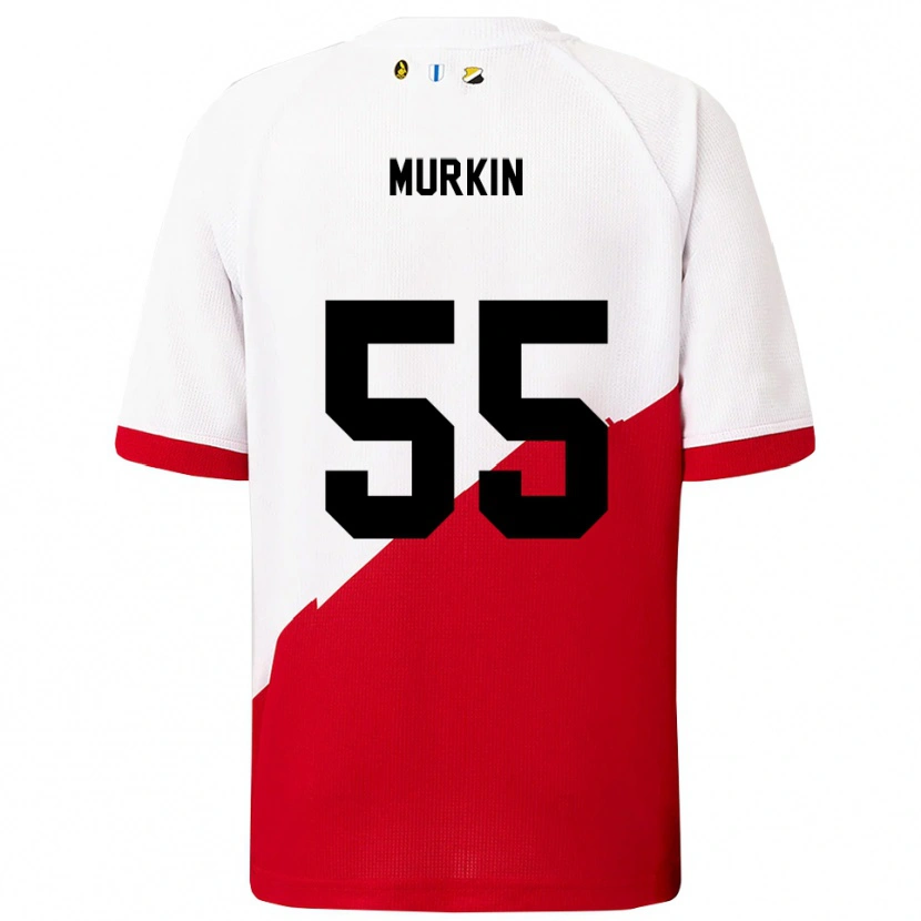 Danxen Dames Derry Murkin #55 Wit Rood Thuisshirt Thuistenue 2025/26 T-Shirt